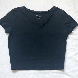 Black V-Neck Shirt